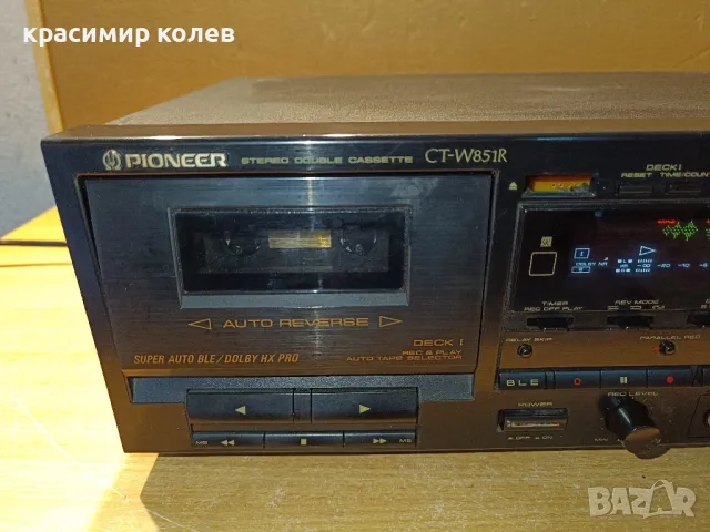 двукасетен дек " PIONEER CT-W851R", снимка 3 - Декове - 48176074