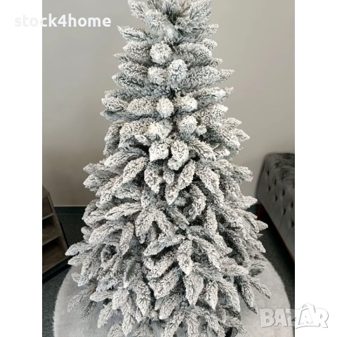 Изкуствена коледна елха Grand Victoria заснежена, Луксозно коледно дърво, снимка 5 - Декорация за дома - 52575508