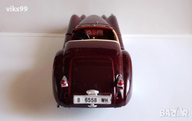 Bburago Jaguar XK 120 Roadster 1951 - Мащаб 1:24, снимка 5 - Колекции - 52936279