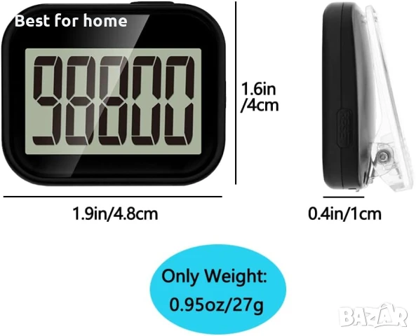 PULIVIA крачкомер 3D брояч на стъпки, снимка 5 - Други спортове - 50711170