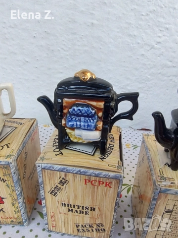 5 миниатюрни чайника Paul Cardew Tiny Teapots, снимка 6 - Колекции - 52798432