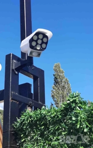 🔆 Соларна LED лампа с имитация на камера  