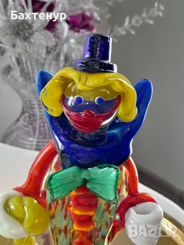 клоун Мурано стъкло, снимка 4 - Филателия - 51261085