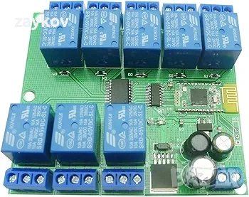 Aihasd Bluetooth релеен модул 8 канала 4.0 BLE за Apple Android телефон IOT, снимка 2 - Друга електроника - 53099689