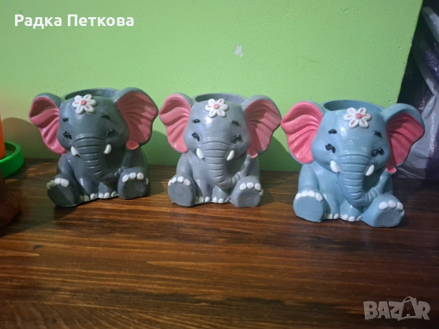 Гипсокерамични кашпи, снимка 3 - Саксии и кашпи - 53670744