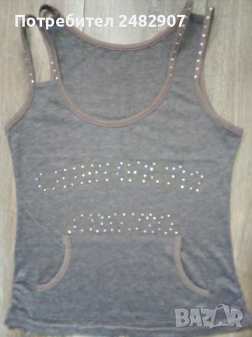 Комплект - дамска блуза  и потник, снимка 17 - Блузи с дълъг ръкав и пуловери - 45097178