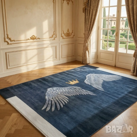 Модерен килим за хол 120х160см - Абстрактни дизайни и 3D ефект, Противоплъзгащ, снимка 6 - Килими - 53884255