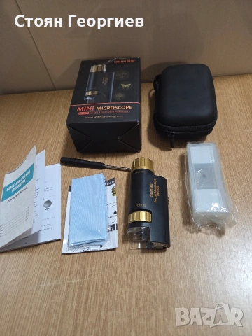 Джобен оптичен микроскоп Qunse 60-120X. , снимка 2 - Друга електроника - 53359827