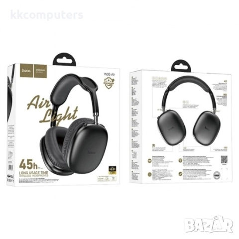 Слушалки Hoco W35 45h Bluetooth, Черни, снимка 3 - Слушалки за компютър - 52964421