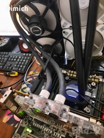 Видеокарта Gtx 1070 с воден блок и охлаждане , снимка 3 - Видеокарти - 52422037