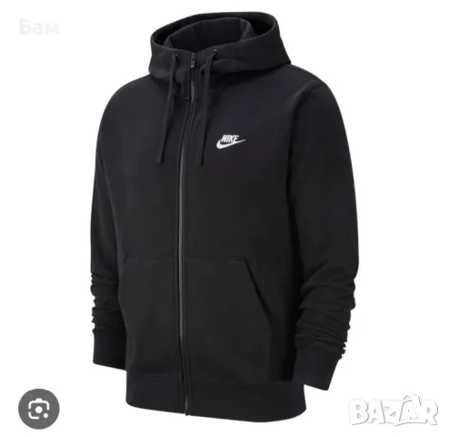 Nike Men’s club fleece Zip up hoodie размер ХЛ  , снимка 1 - Спортни дрехи, екипи - 47240923