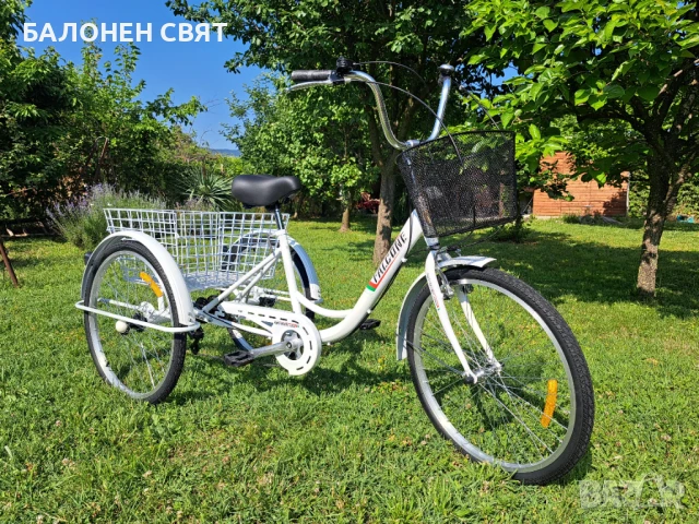 Нов Семеен Триколесен Велосипед Триколка 24 цола 6 скорости