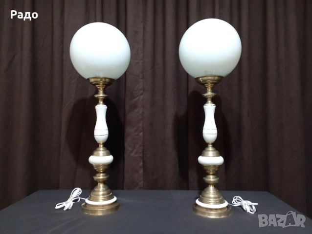 Комплект от две много големи порцеланови лампи - лампа