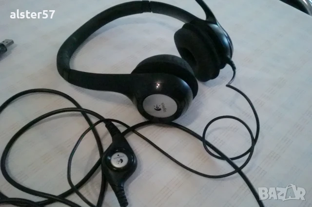 Компютърни USB слушалки Logitech A-00009, снимка 7 - Слушалки за компютър - 50908641