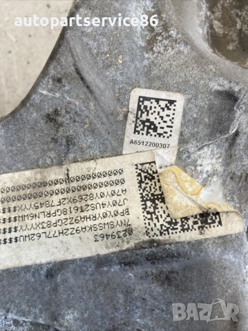 Тръба охладител двигателен тампон за Jeep Compass 2.2 CRD (2011) A6512200307, снимка 3 - Части - 53603311