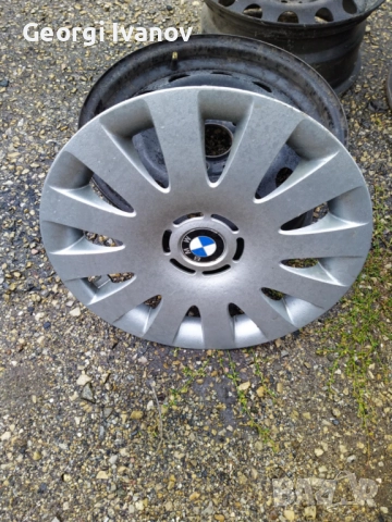 Продавам оригинални железни джанти с оригинални тасове, 16 цола за БМВ, снимка 8 - Гуми и джанти - 51979894