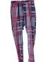 Дамски кариран панталон, Многоцветен, 100% полиестер, 99х49 см, XL, снимка 1 - Панталони - 45485275