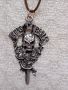 Сребърна висулка медальон Guns N' Roses, снимка 1 - Колиета, медальони, синджири - 45480915