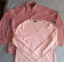 2за1 SPRING SALE TOMMY HILFIGER XL Plaid Shirt+V-Neck Sweater риза+топ пуловер КАТО НОВИ, снимка 1
