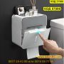 Водоустойчива пластмасова поставка за тоалетна хартия която се лепи на стената - КОД 57500, снимка 1