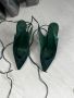 Дамски високи обувки с връзки в зелен цвят, 39 номер, снимка 3