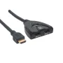 Сплитер Manhattan, от HDMI(м) към 2x HDMI(ж), 0.5m, черен, снимка 1