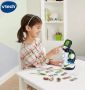 Детски микроскоп Vtech GENIUS XL, увеличение 200Х, с комплект аксесоари, снимки и видеоклипове , снимка 2