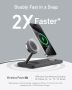 Нова бърза 15W Anker 3 в 1 MagSafe Зарядна Станция Apple iPhone, AirPods и Watch, снимка 6