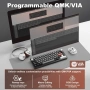Чисто нова, запечатана YUNZII AL68 – Алуминиева Механична Клавиатура (Gateron Zero)  , снимка 6