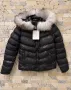 Дамско зимно яке с естествен косъм от лисица на качулката Moncler Код D1367, снимка 4