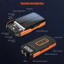  Преносима батерия STELS SolarPro 16K, PowerBank 16000mAh, соларен панел, LED фенер, снимка 15