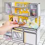 Минивселената на MGA Make It Mini Kitchen, Кухненски комплект за игра, с UV светлина., снимка 2