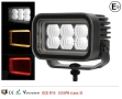 42W LED Халоген FLOOD – Бял Работен Фар с Жълта и Червена DRL Светлина 12V/24V, снимка 1