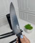 Комплект ножове и стойка Bohmann 6в1 , Мраморно покритие, Стомана, снимка 3