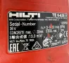 ТОП ЦЕНА! Hilti TE 6-A36 AVR - Акумулаторен перфоратор 36V с прахоуловител!, снимка 5