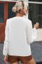Дамска памучна блуза в бяло с дълъг ръкав и бродерия, снимка 2