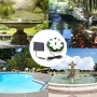 Нов лотос Соларна водна помпа 1.2W фонтан с 5 дюзи за градина/езерце, снимка 6