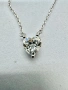 Сребърно колие с мойсанит (Диамант) 1 карат, снимка 6
