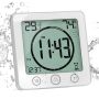 Електронен часовник с таймер влага термометър и влагомер за баня бюро, снимка 1