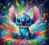 Стич stitch боички детски 5D гоблен диамантен картина мозайка за направа по схема с камъчета, снимка 1