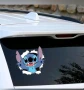 Стич Stitch излиза от стена лепенка за автомобил кола Авто стикер, снимка 1