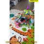 Сгъваемо детско килимче за игра, топлоизолиращо 180x200x1cm - Жираф и Цифри - КОД 4137, снимка 7