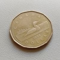 1 долар 1989 Канада, снимка 1 - Нумизматика и бонистика - 45436940