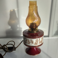 Порцеланова, ръчно изработена лампа от Италия, Флоренция. , снимка 1 - Настолни лампи - 45062015