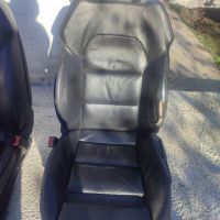 Предни дълбоки седалки черна кожа с подгрев за Ауди А6 ц6 4ф Audi A6 c6 4f, снимка 6 - Аксесоари и консумативи - 45205202