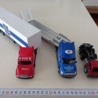 Камион, камиончета големи, метални, ТИР и платформа, ремаркета пластмасови, 35-36 см., снимка 8 - Колекции - 45146150