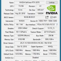 Продавам Видеокарта Geforce RTX 2070 GIGABYTE 8GB, снимка 8 - Видеокарти - 45436730