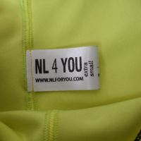 XS/S NL4YOU нов къс неоново зелен дамски клин с ликра, снимка 4 - Клинове - 45198253