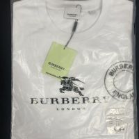 Нови мъжки тениски Burberry в бял цвят, снимка 2 - Тениски - 45202778