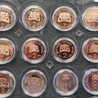 Пълен лот медни монети БНБ от серия Български творци, снимка 1 - Нумизматика и бонистика - 45545848